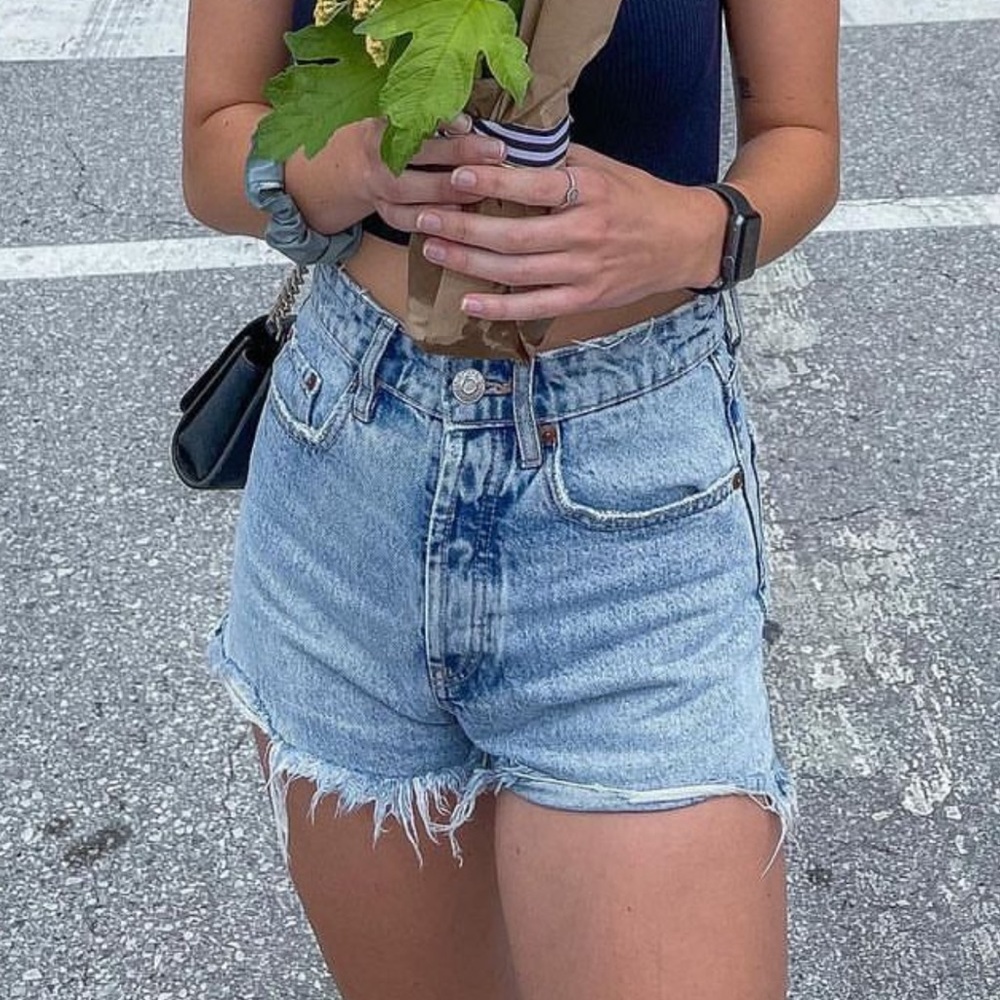 Zara denim shorts